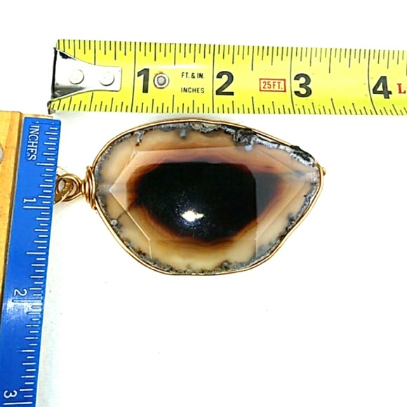 Natural Phantom Quartz Crysta Pendantl Necklace - Picture 6 of 8